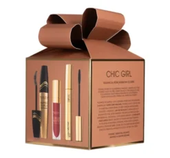 Pierre Rene Chic Girl zestaw z kosmetykami do makijażu tusz Super Curly Mascara 15 ml + balsam do rzęs Lash Nectar Balm 12 ml + pomadka Cover Matte Liquid 01 5 ml