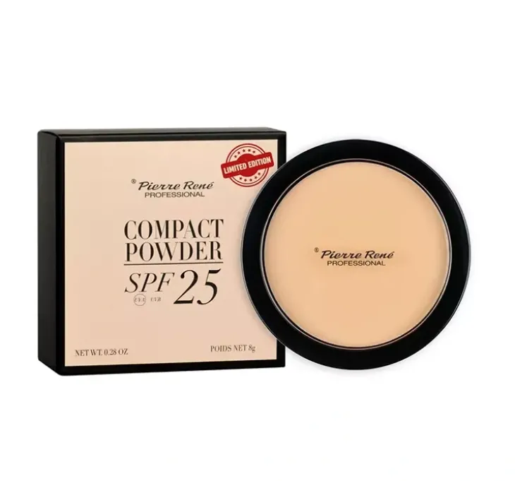 Pierre Rene Compact Powder SPF 25 prasowany puder do twarzy 102 Warm Ivory 8g