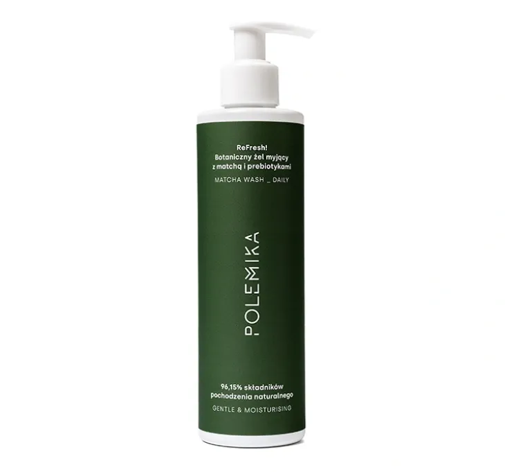 Polemika Matcha Wash Daily botaniczny żel myjący z matchą i prebiotykami 230 ml