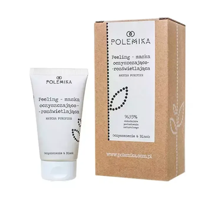PoleMika wegański oczyszczająco-rozświetlający peeling-maska do twarzy 75ml