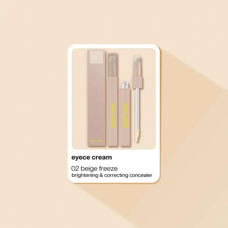 Poppy Head Eyece Cream rozświetlająco-korygujący korektor pod oczy 02 Beige Freeze 4,5 g