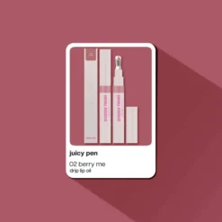 Poppy Head Juicy Pen olejek do ust z półtransparentnym kolorem i ultra-mokrym połyskiem 02 Berry Me 2,5 g