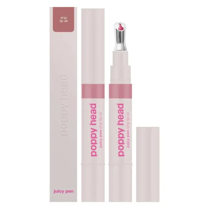 Poppy Head Juicy Pen olejek do ust z półtransparentnym kolorem i ultra-mokrym połyskiem 02 Berry Me 2,5 g