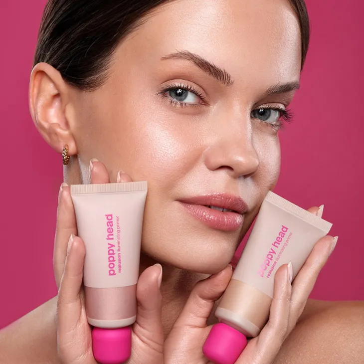 Poppy Head Realusion rozświetlająca baza pod makijaż 02 Rosy Shift 30 ml