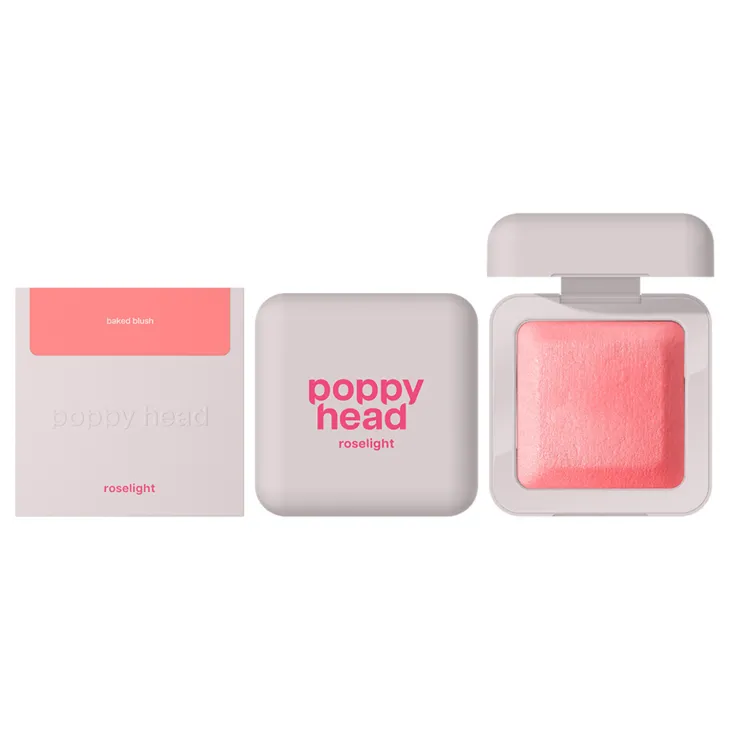 Poppy Head Roselight wypiekany róż rozświetlający 02 Peach Pearl 8,2 g