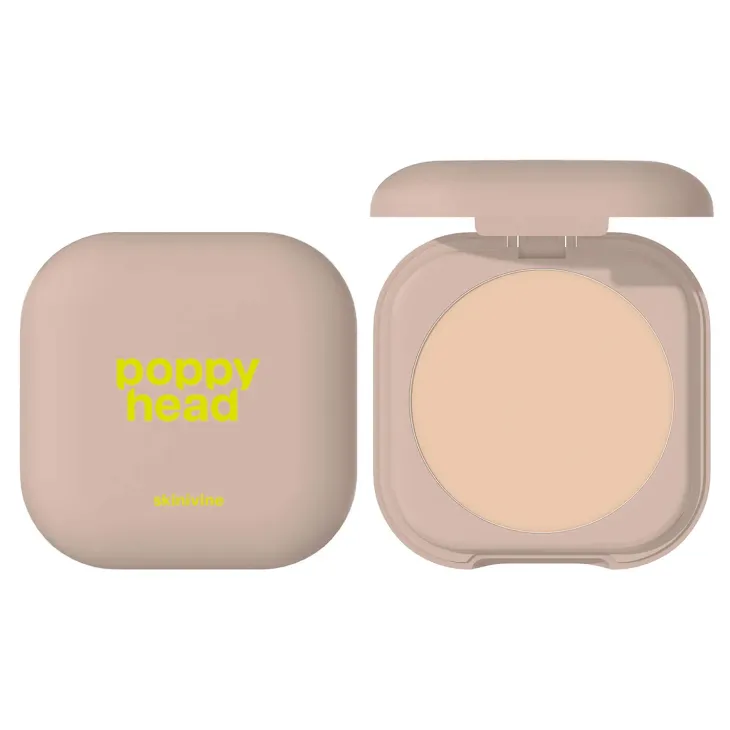 Poppy Head Skinivine prasowany puder utrwalający z efektem blur 02 Truly 6,5 g