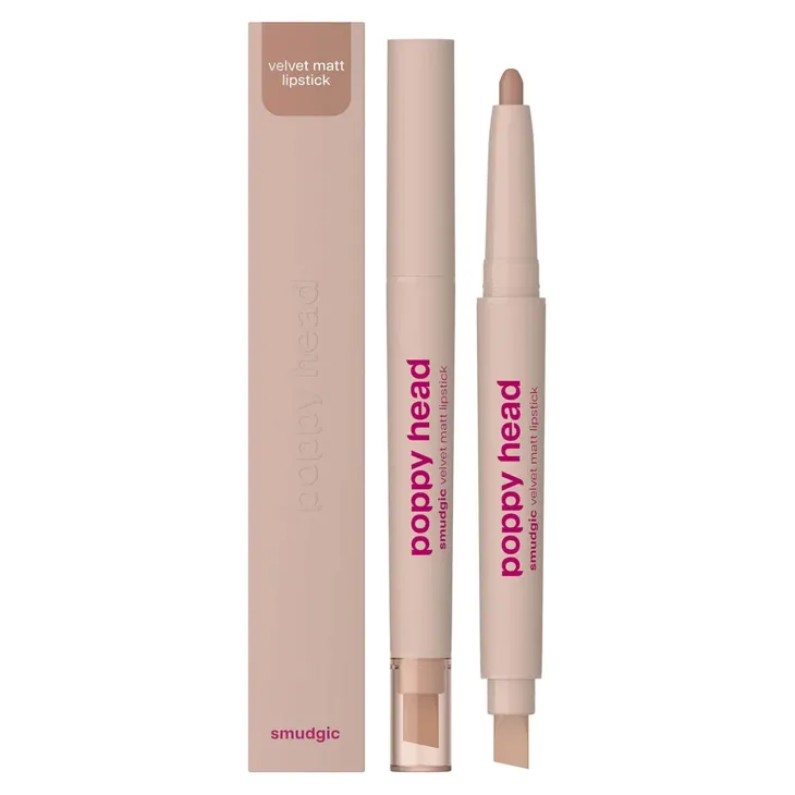 Poppy Head Smudgic matowa pomadka w kredce 02 Spellbound Nude 0,85 g