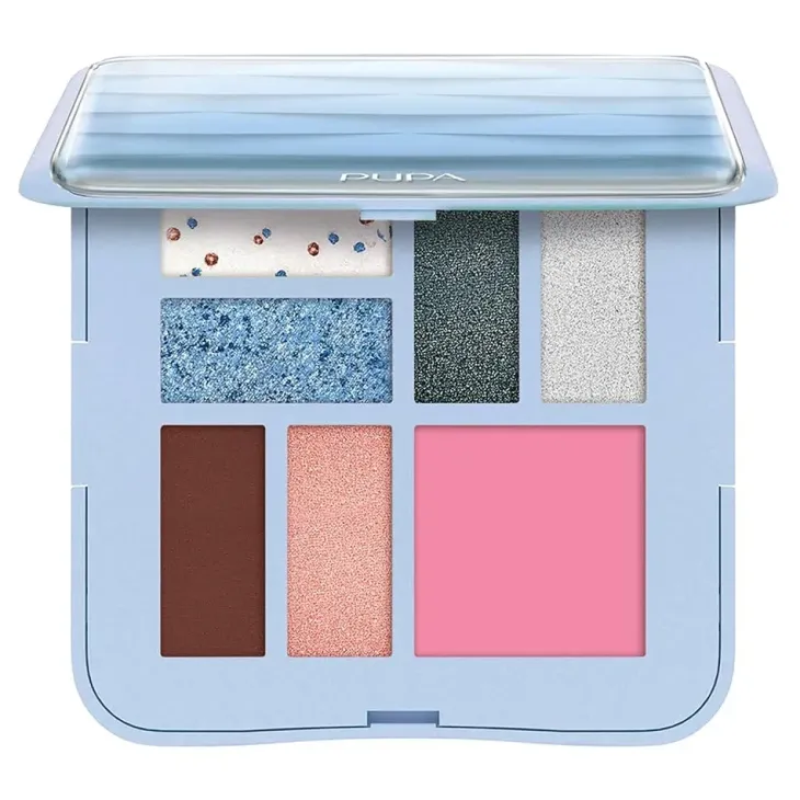 Pupa Milano Light Blue Shades paleta do makijażu S 002 Wave 8 g
