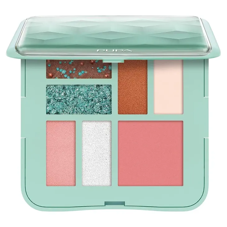 Pupa Milano Tiffany Shades paleta do makijażu S 001 Aqua 8 g