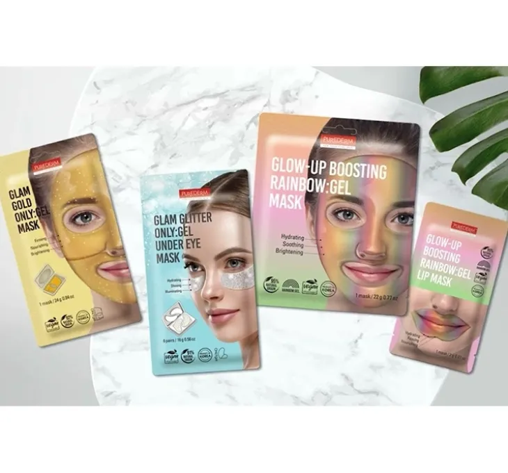 Purederm Glow Up Boosting Rainbow hydrożelowa maseczka na usta 1 sztuka