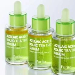 Purito Azelaic Acid 10 Kojic Tea Tree Serum rozjaśniające serum do twarzy z kwasem azaleinowym, kojowym i drzewem herbacianym 30 ml