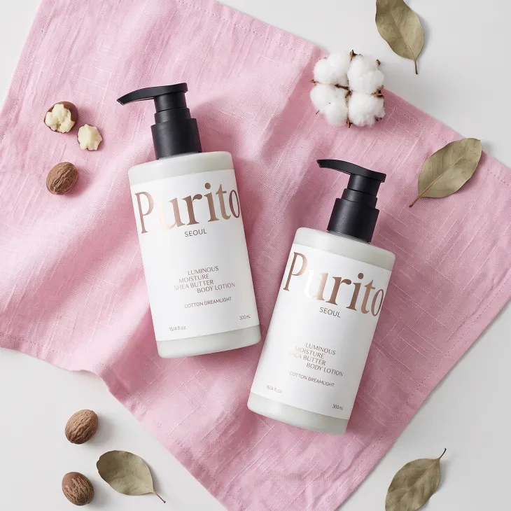Purito Luminous Moisture Shea Butter Body Lotion nawilżający balsam do ciała Cotton Dreamlight 300 ml
