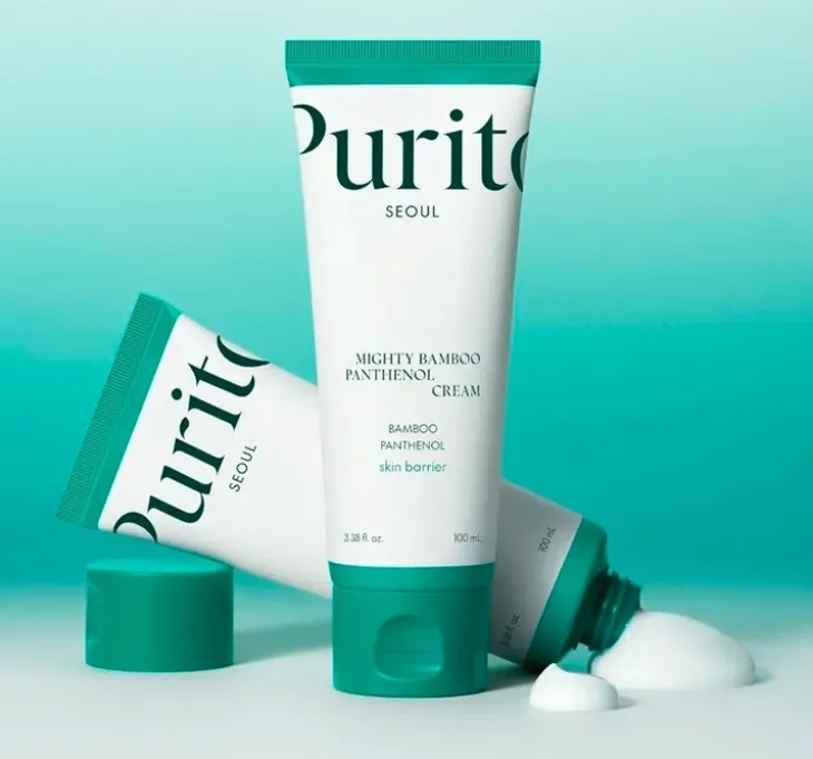 Purito Mighty Bamboo Panthenol łagodzący krem do twarzy 100 ml
