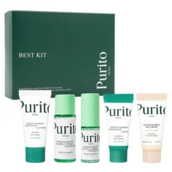 Purito Seoul Best Kit zestaw kosmetyków do pielęgnacji żel 30 ml + tonik 30 ml + serum 15 ml + krem 15 ml + krem 15 ml