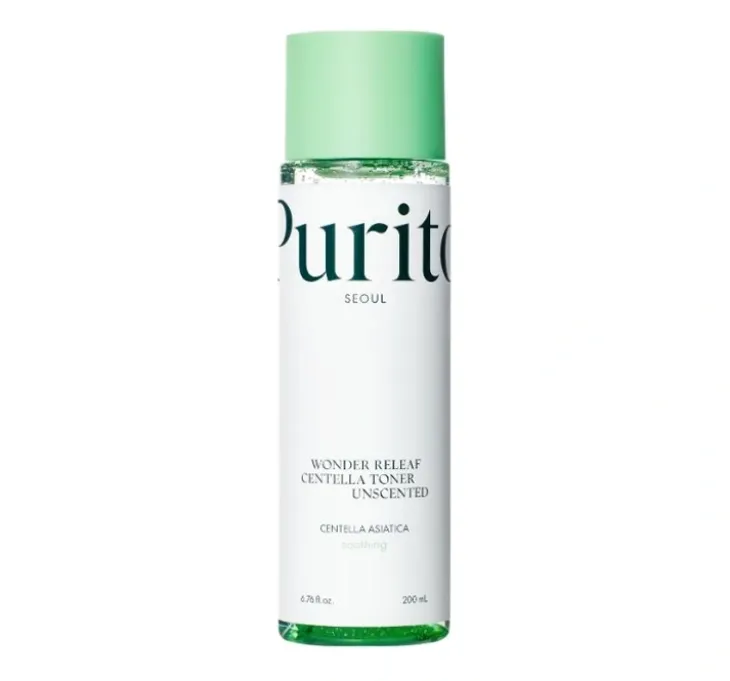 Purito Wonder Releaf Centella bezzapachowy tonik kojący do twarzy 200ml