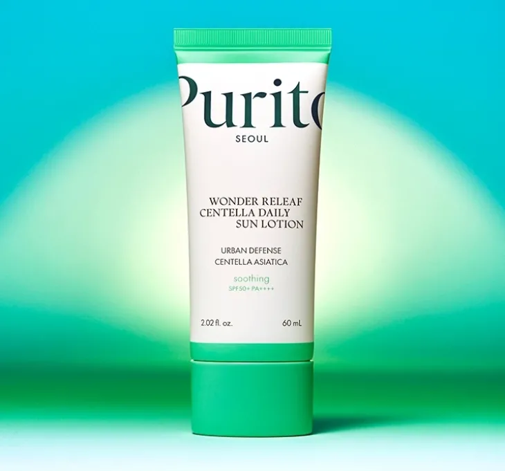 Purito Wonder Releaf Centella lekki krem przeciwsłoneczny do twarzy SPF 50+ 60 ml