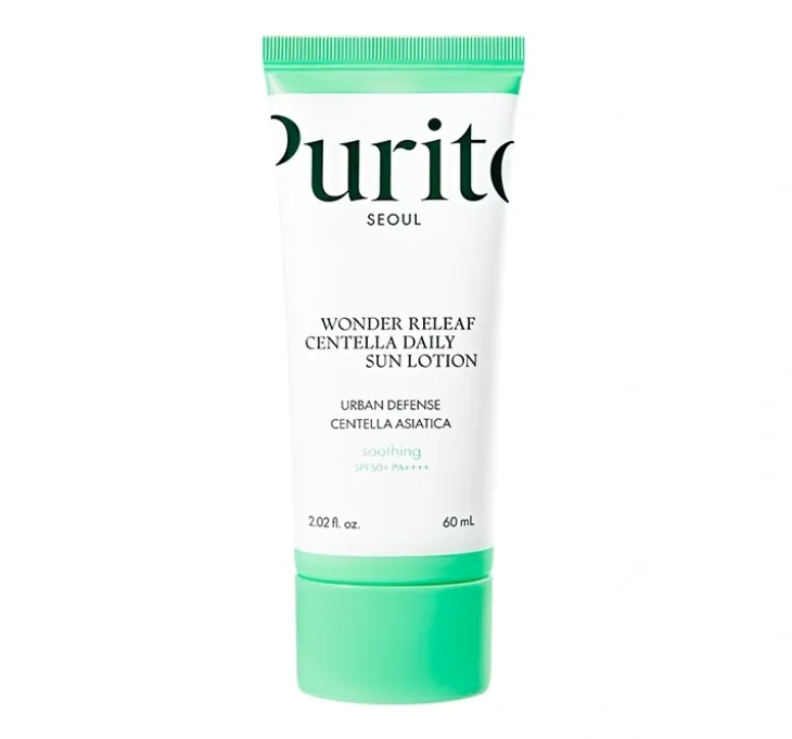 Purito Wonder Releaf Centella lekki krem przeciwsłoneczny do twarzy SPF 50+ 60 ml