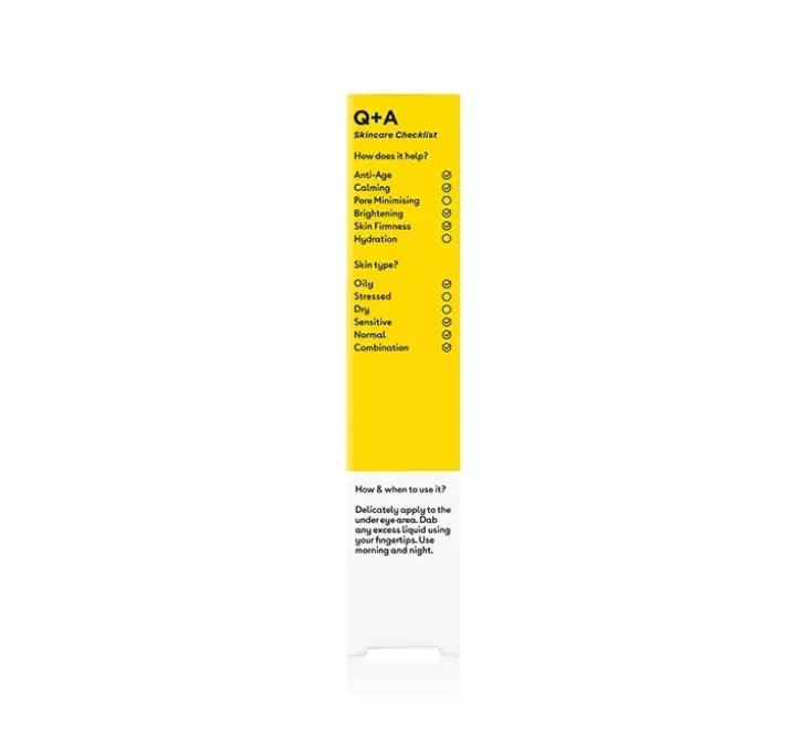 Q+A Energetyzujące serum pod oczy z kofeiną 15ml
