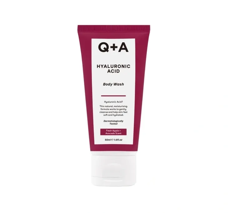 Q+A Hyaluronic Acid nawilżający żel do mycia ciała 50ml
