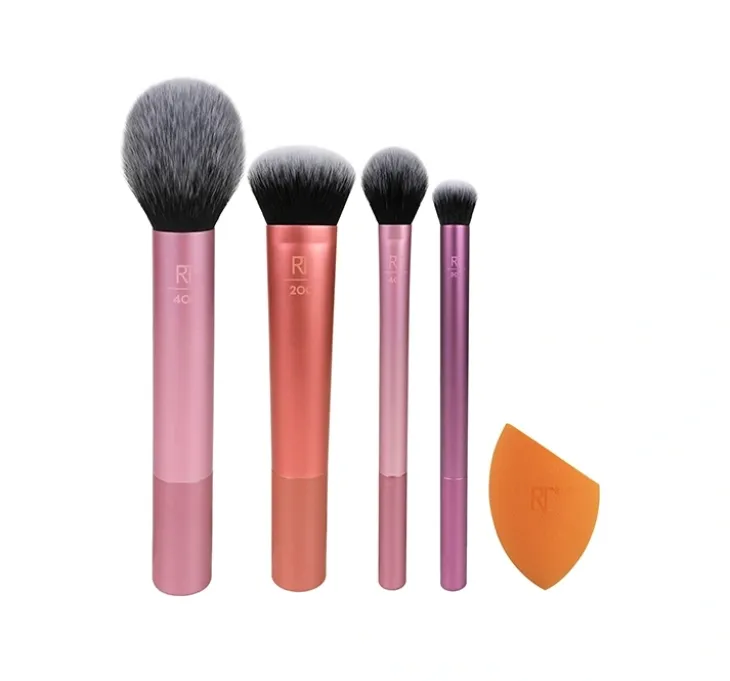 Real Techniques Everyday Essentials Set zestaw pędzli do makijażu + gąbeczka