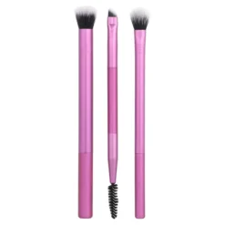 Real Techniques Eye Shade + Blend zestaw pędzli do makijażu oczu i brwi 3 sztuki