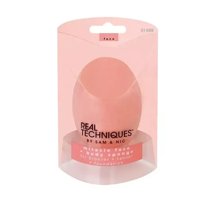 REAL TECHNIQUES MIRACLE FACE + BODY SPONGE GĄBKA DO MAKIJAŻU TWARZY I CIAŁA