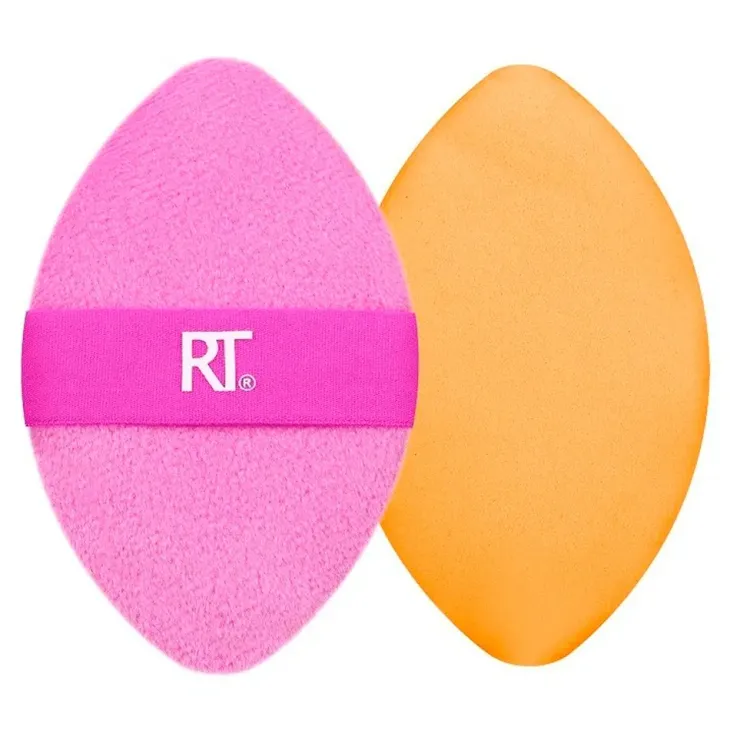 Real Techniques Miracle Powder Puff dwustronny aplikator 2w1 puszek do pudru i gąbka do makijażu