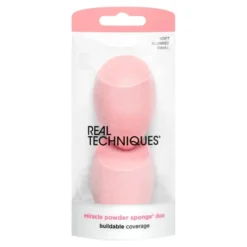 Real Techniques Miracle Powder Sponge Duo gąbka do kosmetyków w pudrze 2 sztuki