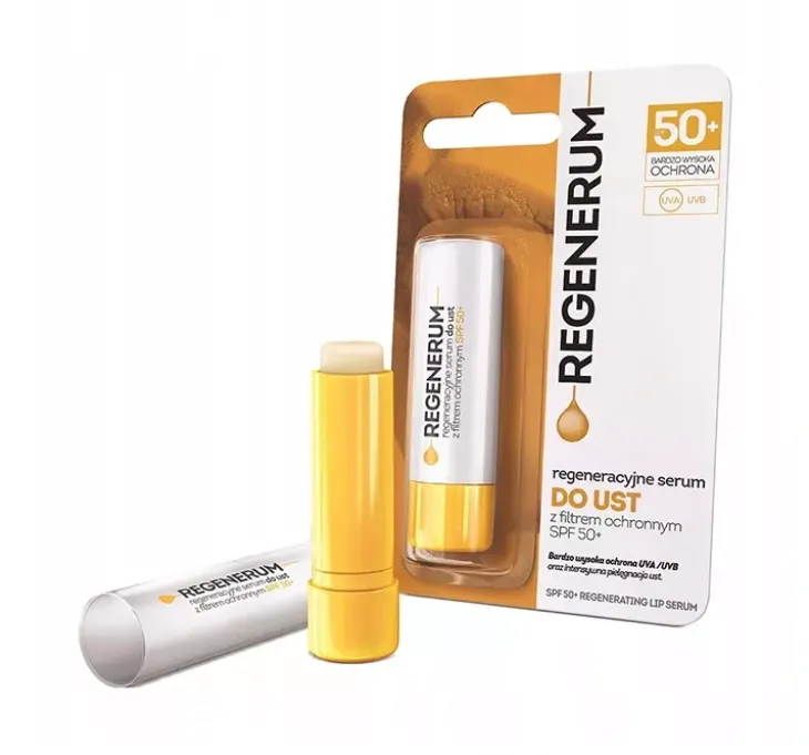 Regenerum regeneracyjne serum do ust z filtrem ochronnym SPF50+ 5 g