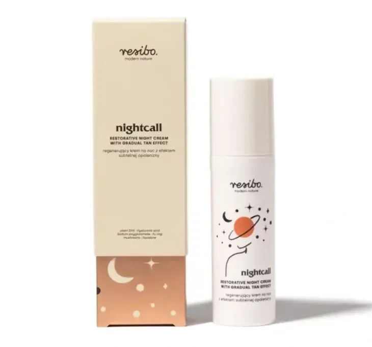 Resibo Nightcall regenerujący krem na noc z efektem subtelnej opalenizny 50ml
