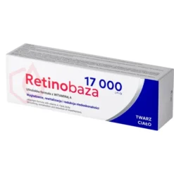 Retinobaza 17000 farmaceutyczny krem z witaminą A na zmarszczki, przebarwienia i niedoskonałości 30 g