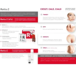 RETIX C ZABIEG ANTI-AGING Z RETINOLEM I WITAMINĄ C 5x2ML + 5x4G