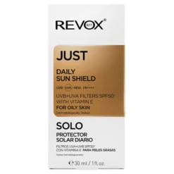 Revox B77 Just Daily Sun Shield UVB+UVA Filters krem do twarzy SPF50+ z witaminą E do cery tłustej 30 ml