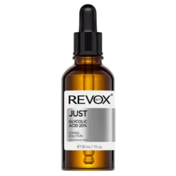Revox B77 Just Glycolic Acid 20% Toning Solution złuszczająco-wygładzające serum do twarzy i szyi z 20% kwasem glikolowym 30 ml
