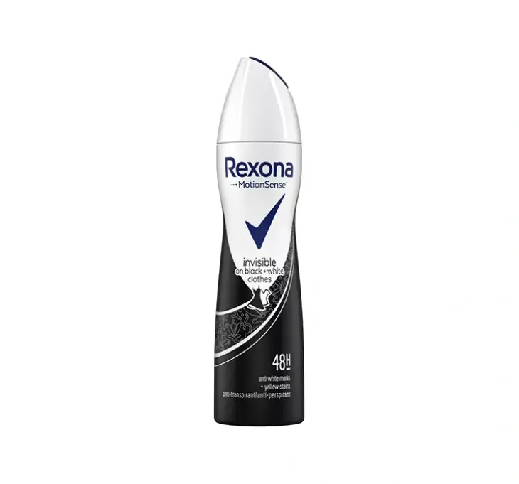 Rexona Invisible on Black + White antyperspirant w aerozolu dla kobiet 150 ml