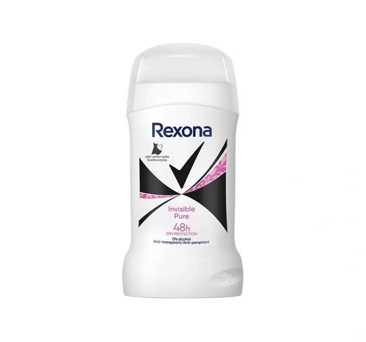 Rexona Invisible Pure antyperspirant w sztyfcie dla kobiet 40 ml