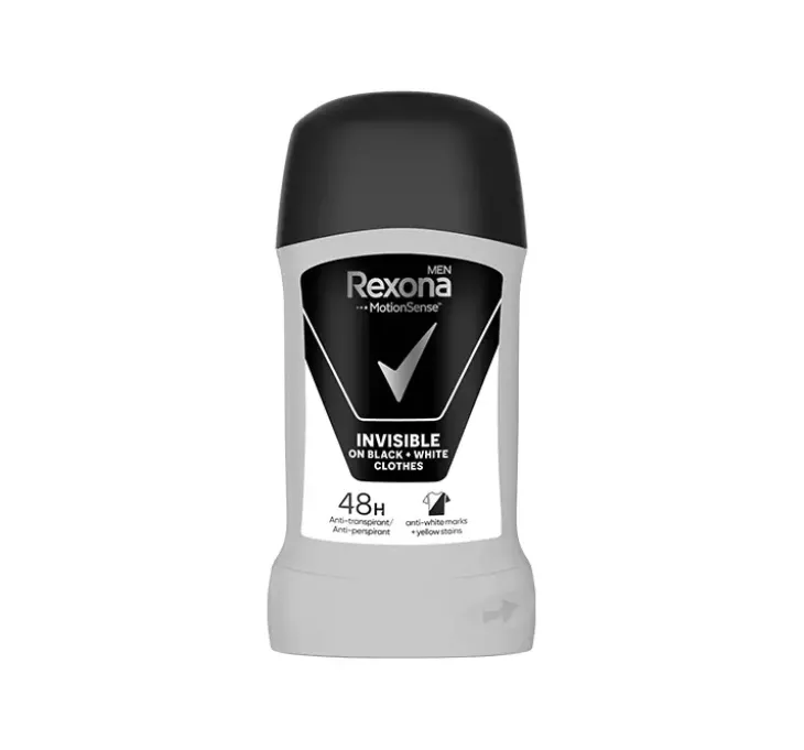 Rexona Men Invisible Black+White antyperspirant w sztyfcie dla mężczyzn 50 ml