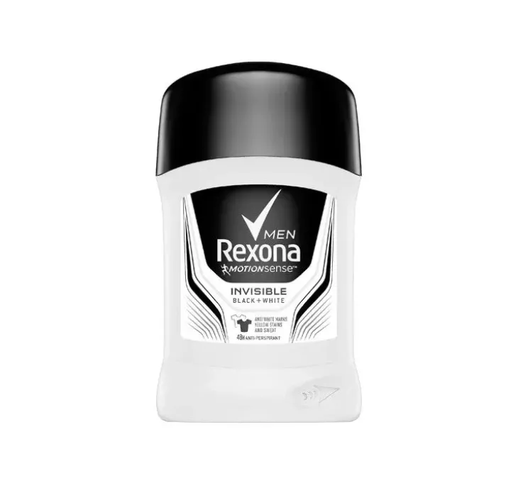 Rexona Men Invisible Black+White antyperspirant w sztyfcie dla mężczyzn 50 ml
