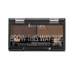 Rimmel Brow This Way zestaw do stylizacji brwi 003 Dark Brown 1,1g