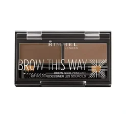 Rimmel Brow This Way zestaw do stylizacji brwi 002 Medium Brown 1,1g