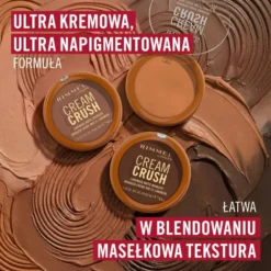 Rimmel Cream Crush bronzer do twarzy z efektem świetlistego matu 002 Cappuccino 8,5 g