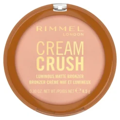 Rimmel Cream Crush bronzer do twarzy z efektem świetlistego matu 001 Chai Latte 8,5 g