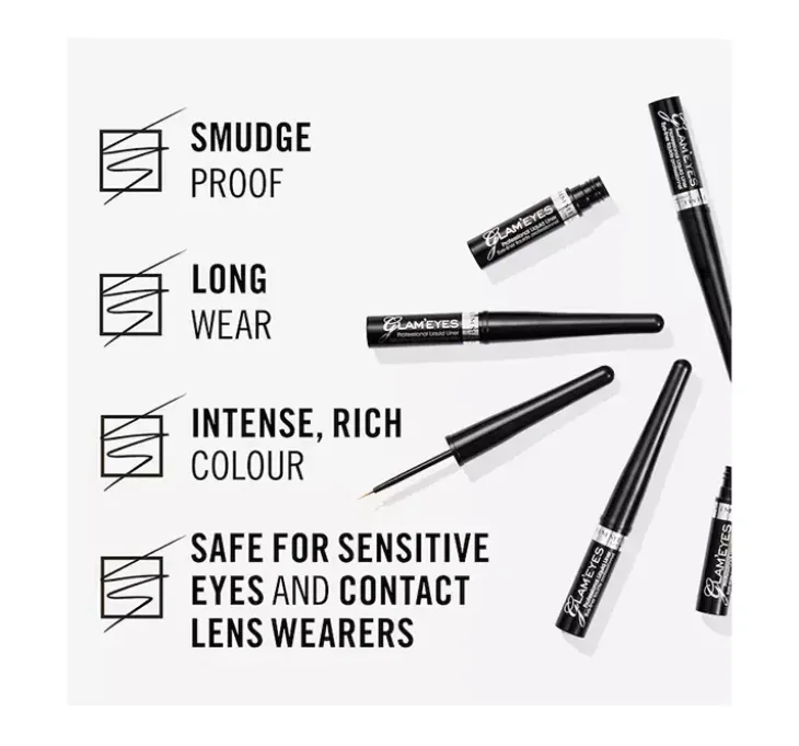 Rimmel Glam Eyes płynny eyeliner 001 Czarny