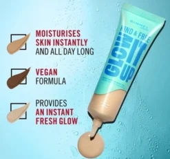 Rimmel Kind & Free Glow It Up lekki podkład nawilżający 001 Fair Porcelain 30ml