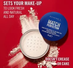 Rimmel Match Perfection matujący sypki puder do twarzy 001 18g