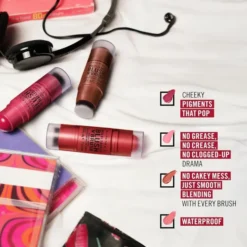 Rimmel Multi Tasker Blush 'N' Brush kremowy róż w sztyfcie 150 Cherry On Point 8 g