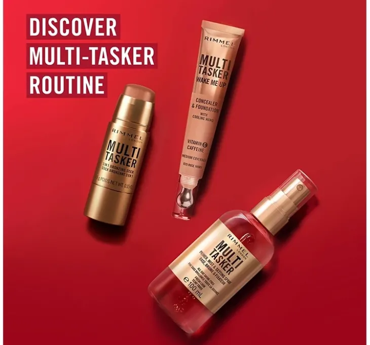 Rimmel Multi Tasker rozświetlający bronzer w sztyfcie 002 Medium 4,5g