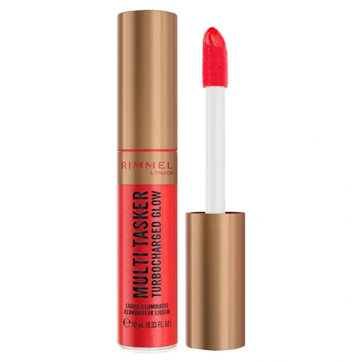 Rimmel Multi-Tasker Turbocharged Glow rozświetlający róż w płynie 003 Main Character 10 ml