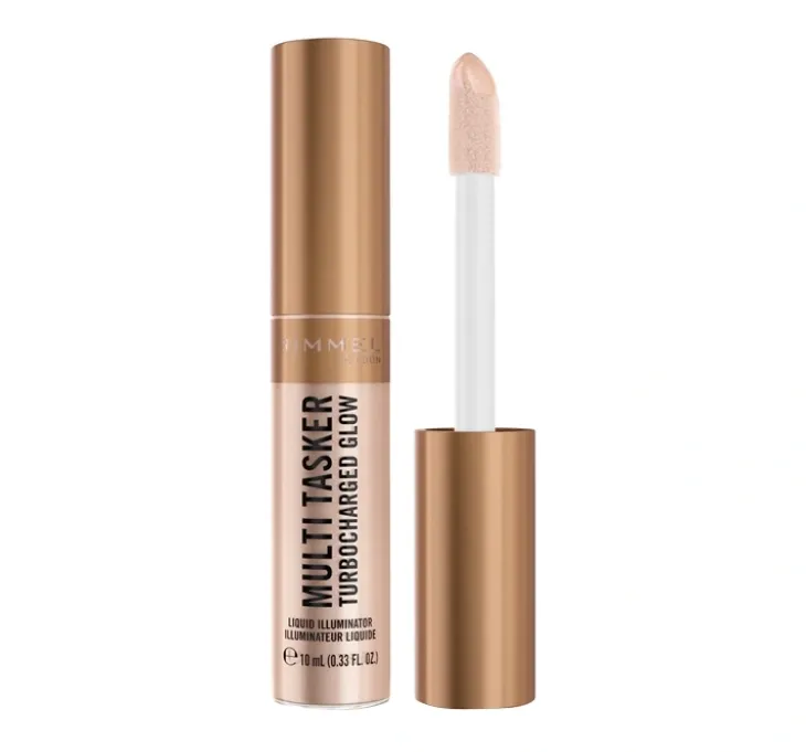 Rimmel Multi-Tasker Turbocharged Glow rozświetlacz w płynie 004 Chelsea Glow 10 ml