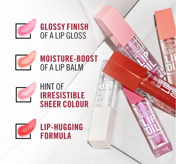 Rimmel Oh My Gloss! olejek do ust 000 Clear Cloud 4,5ml